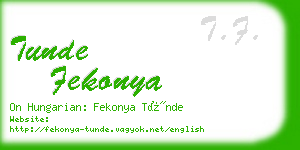 tunde fekonya business card